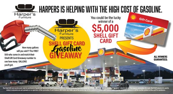 Shell Gift Card Promotional Mailer Example